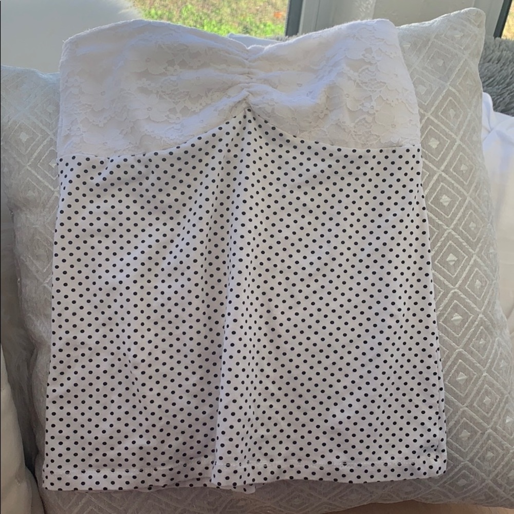 Polkadot tube top